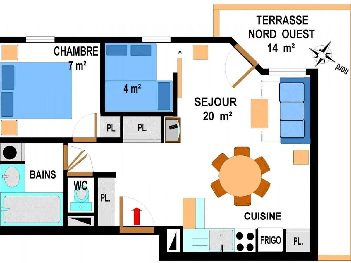 Appartement Lanslevillard, 3 pièces, 6 personnes - FR-1-508-138 France
